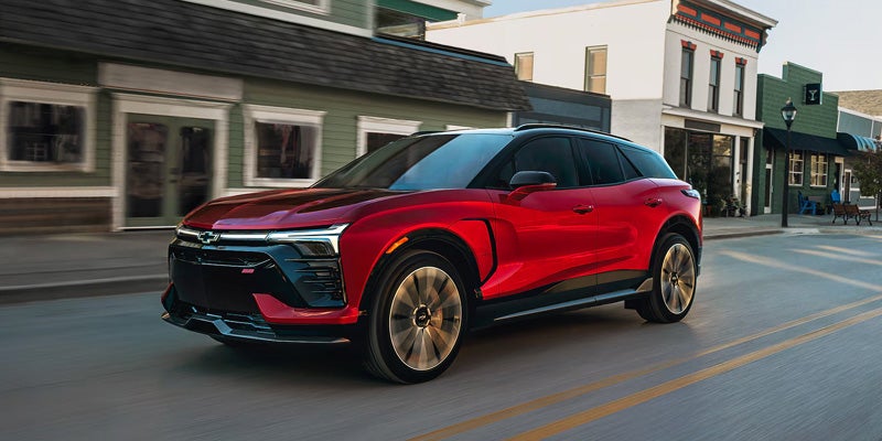 2026 Chevrolet Blazer EV interior showing the 17.7-inch touchscreen and dashboard