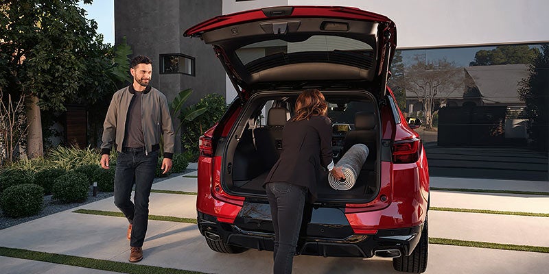 2026 Chevrolet Blazer shown in profile, midsize two-row SUV