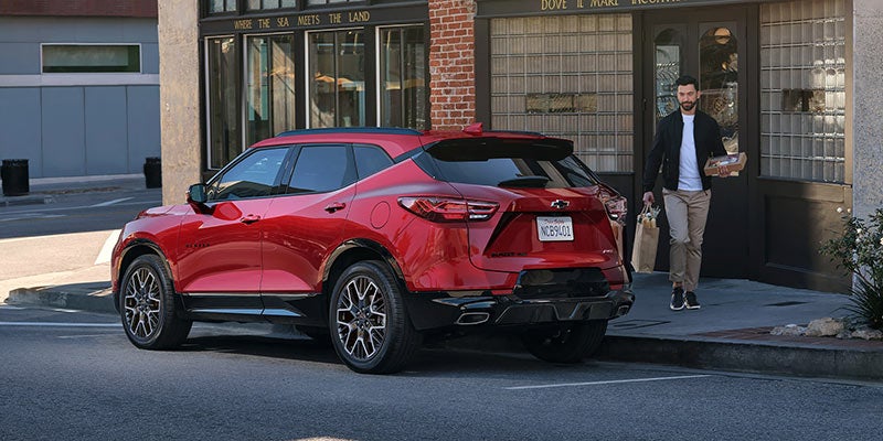 2026 Chevrolet Blazer RS midsize gas SUV shown in profile
