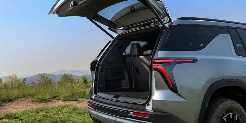 2026 Chevrolet Traverse rear cargo and tailgate