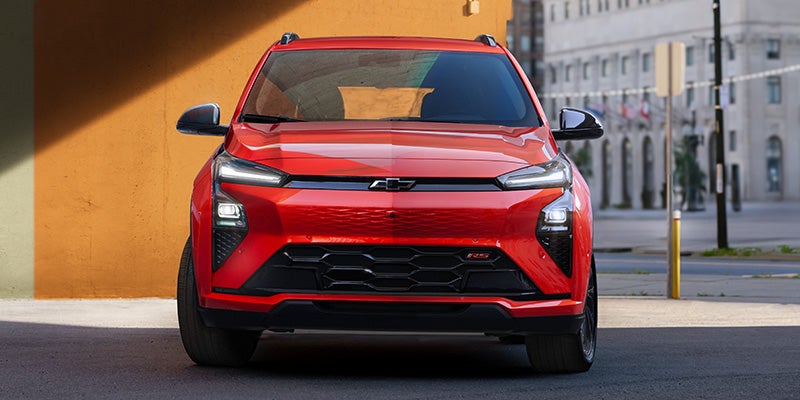 2027 Chevrolet Bolt electric hatchback front three-quarter view